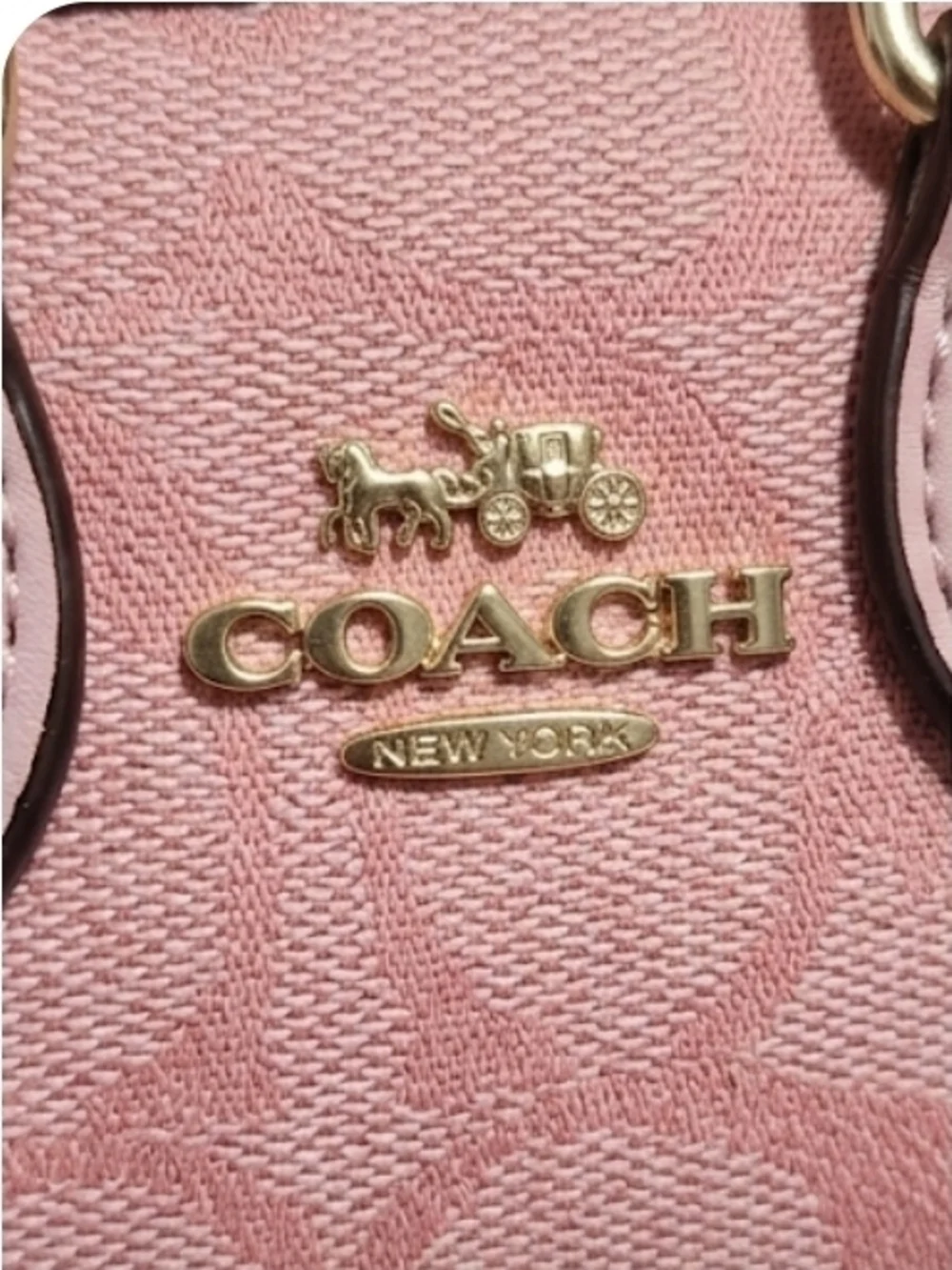 Coach Pink Mini Satchel Bag with Gold Hardware - Picture 2 of 4